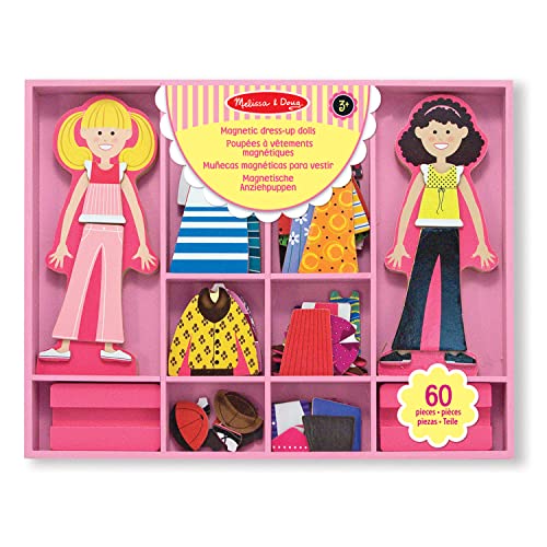 Melissa & Doug - Abby und Emma Magnetische Anzieh, Puppen