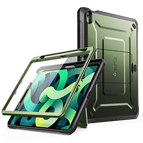 SUPCASE Unicorn Beetle Pro Hülle für iPad 10.9" (2022), Bumper Case 360 Grad Schutzhülle Cover mit integrierter Displayschutzfolie und Ständer für iPad 10th Generation (Grün)