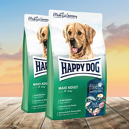 H D Happy Dog Doppelpack Fit & Vital Maxi Adult 2 x 14 kg