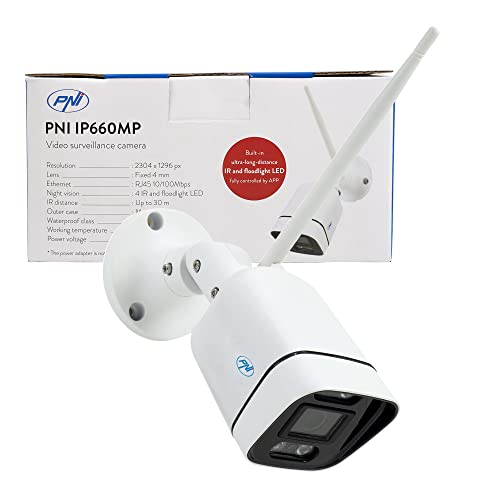 Videoüberwachungskamera PNI IP660MP 3MP, drahtlos, mit IP, außen und innen, nur für PNI House WiFi660-Kit