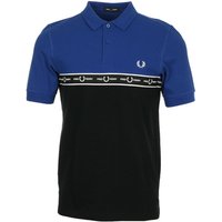 Fred Perry T-Shirts & Poloshirts Taped Chest Polo Shirt "Bright Regal"