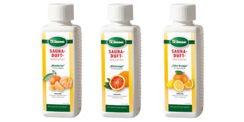 Finnsa Saunaaufguss Set - Citro: Mandarine, Blutorange und Citro-Orange (3 x 250 ml)