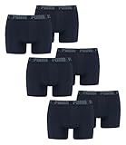PUMA 6 er Pack Boxer Boxershorts Men Herren Unterhose Pant Unterwäsche, Farbe:321 - Navy, Bekleidungsgröße:XL