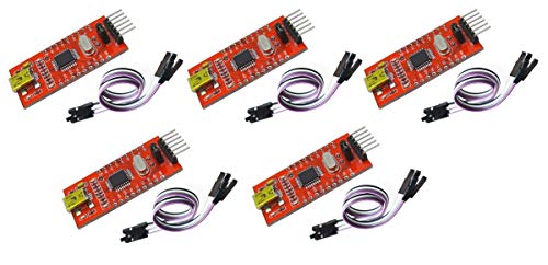 TECNOULAB 5 Stück FT232BL USB zu TTL FT232 5 V 3,3 V Download-Kabel zum seriellen Adaptermodul + Kabel