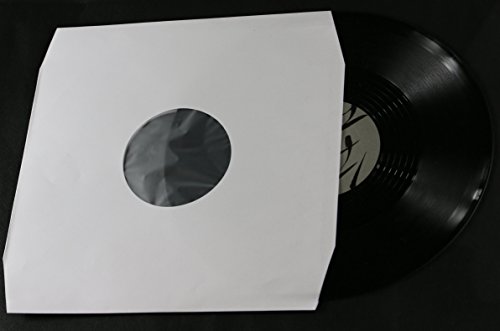 400 Stück LP Schallplatten Innenhüllen weiß mit Eckschnitt gefüttert Vinyl LP Maxi Single