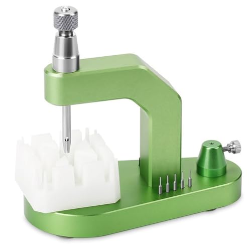 Luejnbogty 1 Set Grüne Multifunktions-Druckuhrenarmband-Link-Punzierhalter zum Entfernen Von Uhrenarmband-Linkstiften und Schrauben, Uhrenzerleger