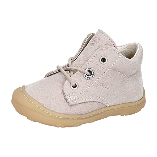 RICOSTA Unisex - Kinder Lauflern Schuhe Cory von Pepino, Weite: Mittel (WMS),terracare, schnürschuh schnürstiefelchen,kies,20 EU / 4 Child UK