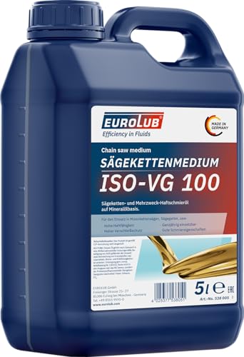 EUROLUB 538005 Sägekettenmedium ISO-VG 100, 5 Liter