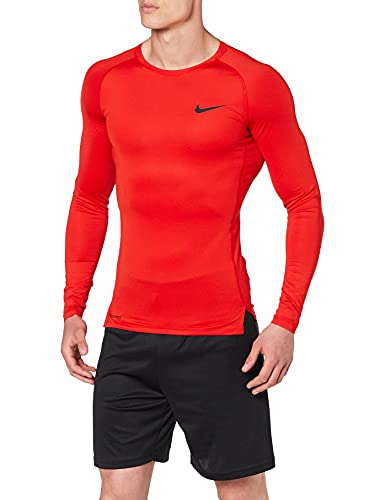 Nike Herren Np Longsleeve Tight T-Shirt, Rot (University Red/Black), (Herstellergröße: XX-Large)