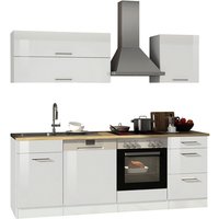 Küchenzeile »Mailand«, mit E-Geräten, Gesamtbreite: 220cm