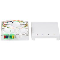 LOGILINK FB4LC60 - FTTH-Anschlussbox, 2x LCD/APC, mit 60 m Anschlusskabel