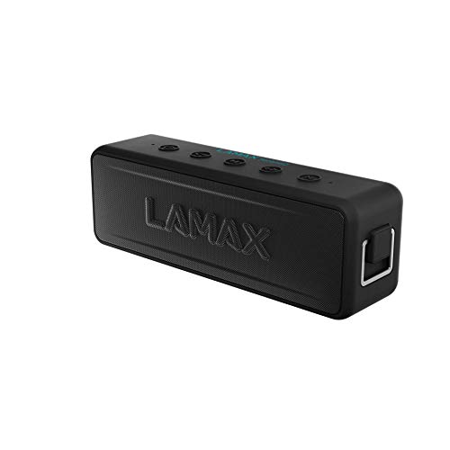 LAMAX Sentinel2 Bluetooth 5.0 Lautsprecher, Leistung 20 W und super Klang, wasserdicht IP67, bis zu 24 Stunden Betriebszeit, TWS-Funktion, MicroSD, USB-C und 3,5 mm Jack, Alexa-Unterstützung
