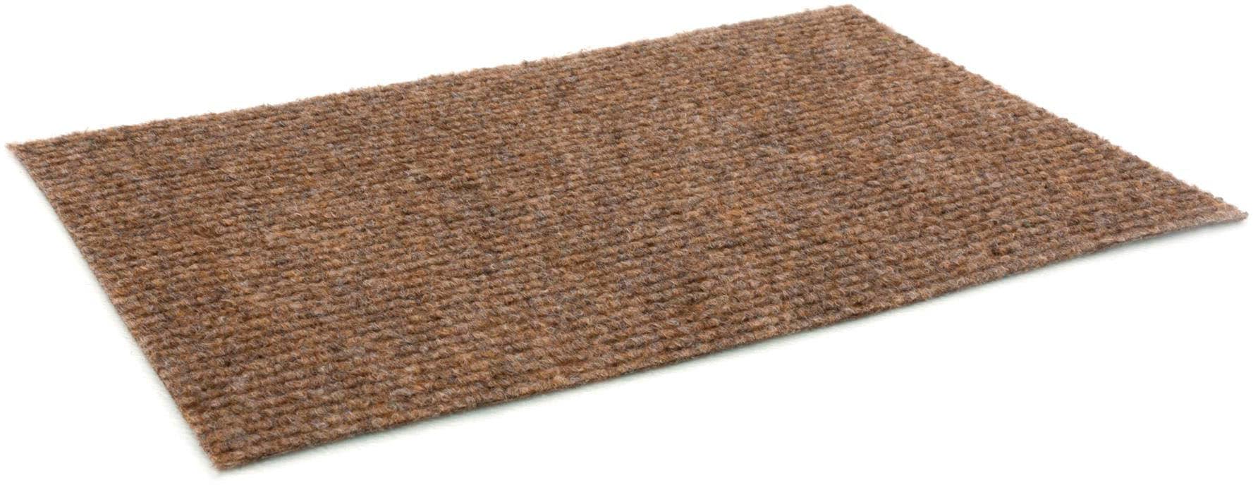 Teppich-Boden Rips Malta B1 - Braun, 2,00m x 6,00m Rips-Nadelfilz, Schwer Entflammbar, Höhe ca.2mm, Gerippter Bodenbelag für Events und Messen