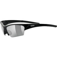 Uvex Erwachsene SportSunsation Sportsonnenbrille, schwarz (Black Mat/Lens Smoke), One Size