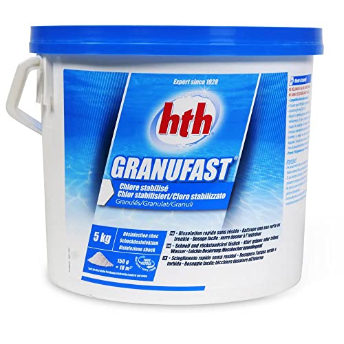 hth GRANUFAST Chlorgranulat 5,0 kg Eimer - Chlor Granulat schnell löslich