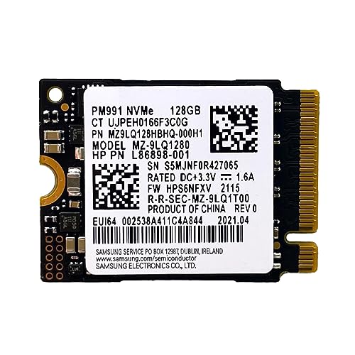 yanwuwa PM991 128G 2230 Nvme SolidState Drive Erweitern Sie Tablets Speicher Gaming Performances Drive 128GB PM991 Internes SolidState Drive 2230 NVME Speicherplatte PCIE3.0 Laptops