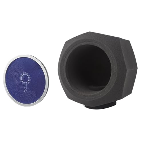 Fivetwofive F2 Mikrofon Bildschirm Akustischer Filter Schwamm Paravent zum Filtern der Stimme Schallschutzfilter für die Aufnahme Windschutzscheibe Netzwerk Blau Langlebig Hohe Qualität