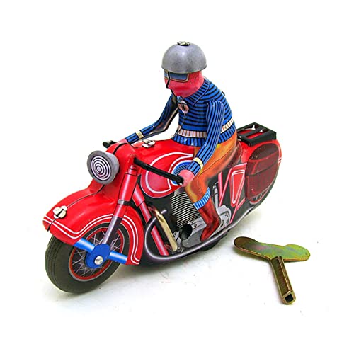 FLADO Blech-Einzelmotorrad, Retro-Uhrwerk-Metallspielzeug, nostalgische individuelle Ornamente, kreative Geschenke, Blechspielzeug, dekorative Sammlungsgeschenke