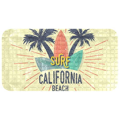 Badewanne Antirutschmatte Baby Badewannenmatte Anti-Rutsch mit Saugnäpfen Vintage Surf California Strand Badezimmer Badewannen Massage Duschmatte