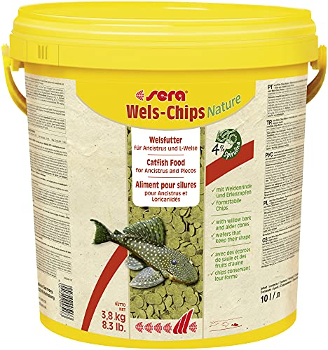 sera Wels-Chips Nature 10 Liter, 1er Pack (1 x 3.8 kilograms)