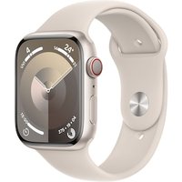 Apple Watch Series 9 LTE 45mm Aluminium Polarstern Sportarmband Polarstern - S/M