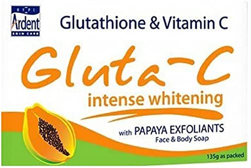 Gluta-C Papaya Whitening Bar Seife, Glutathion & Vitamin C, 135 g Riegel, 3 Stück