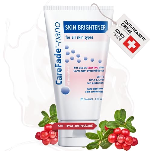 Medskina CareFade Anti-Pigmentcreme - Anti Pigmentflecken Entferner Gesicht & Handcreme - Skin Whitening Cream, Dark Spot Correcting Serum, Bleichcreme für Schwangerschaft- Altersflecke - SPF15 50 ml