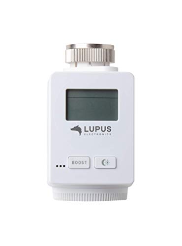 Lupus-Electronics 12130 Lupus Heizkörperthermostat V2 für die XT Alarmanlagen (Funk Heizungssteuerung, Smarthome Thermostat)