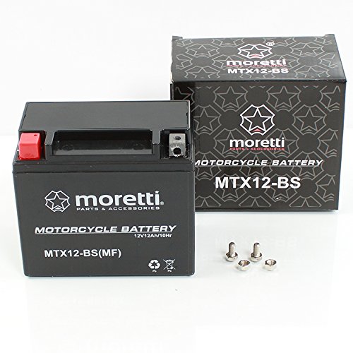 MORETTI MTX12-BS GEL MOTORRAD MOTORROLLER QUAD BATTERIE