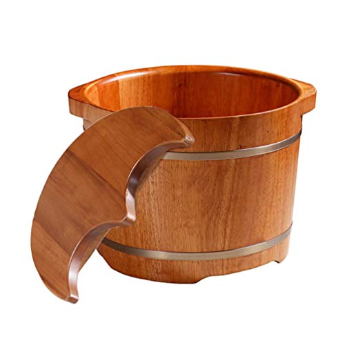 JHDDP3 Foot Bath Fussbadewanne Mit Massage Saunakübel Fußbadewanne,Fußbad Barrel,Großes Fußbecken,Fuß Eimer Begasung Barrel aus Holz,Fußpflege Pediküre (Size : B)