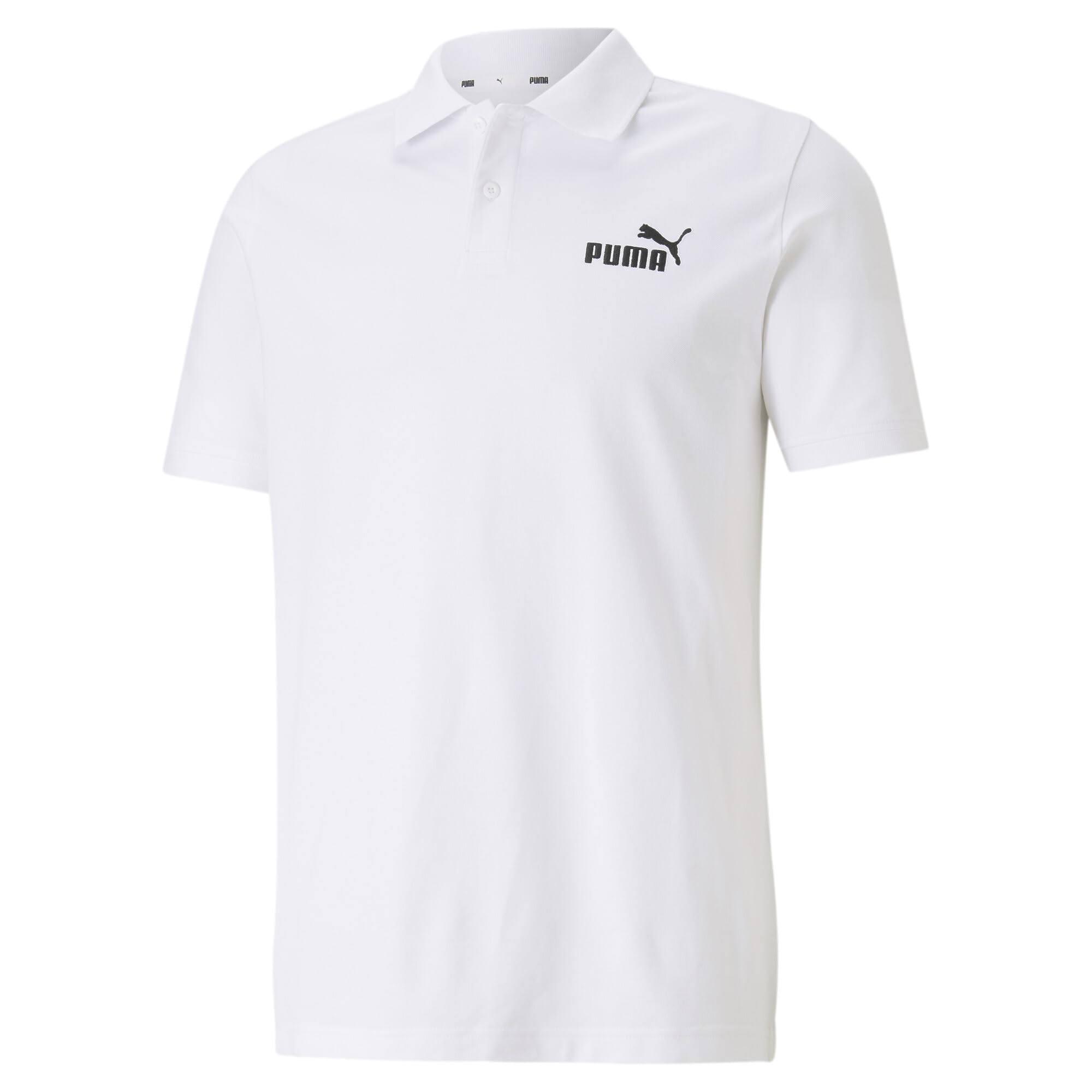 PUMA Herren Essentials Pique Poloshirt, weiß - White (White), L