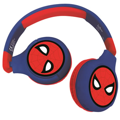 Komfortable kabelose Bluetooth Kopfhörer Kinder Spiderman schwarz/rot Kinder