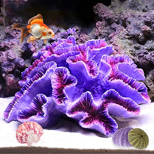 Besimple Aquarium-Korallen-Ornamente, Dekoration für Aquarien, Landschaft, Violett