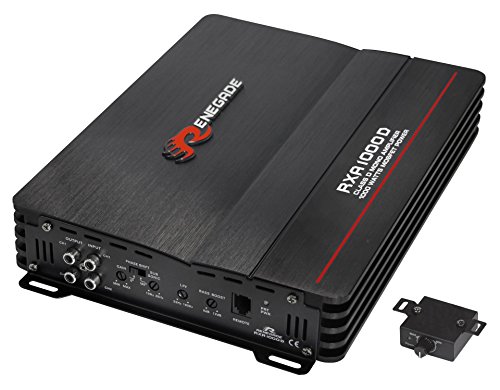 Renegade RXA 1000d Verstärker für Auto – Verstärker für Auto (schwarz, 22 – 160 Hz, D)