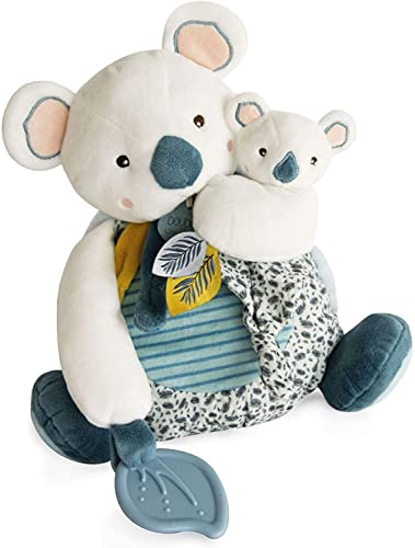 DOUDOU ET COMPAGNIE-YOCA Koala Kollektion- Koala Plusch mit baby und Beissring-25cm-DC3669
