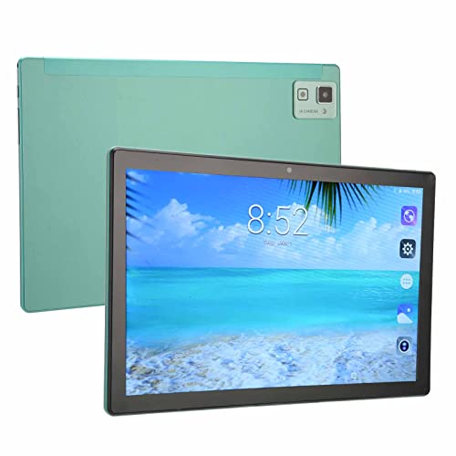 10,1-Zoll-Tablet, 4G-Anruf-Tablet, Schnelllade-Tablet, 1960 X 1080 FHD-Großbildschirm, 6 GB RAM, 128 GB ROM, Android 10.0-System, 5000 MAh, Bluetooth 5.0, 5G-WLAN (Grün)