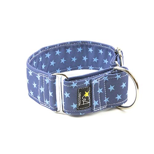 Galguita 0634438357360 Hundehalsband Star, M, blau