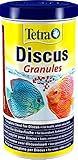Tetra Discus Granules - Fischfutter für alle Diskusfische, fördert Gesundheit, Farbenpracht und Wachstum, 1 L Dose