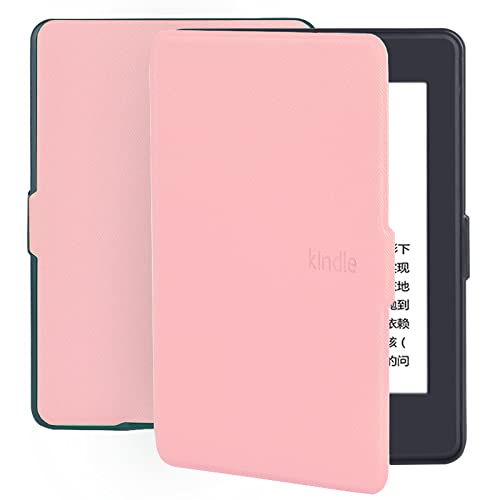 Smart Case for Kindle Paperwhite 5/6/7Th Hard Cover for Paperwhite 1/2/3 Dp75Sdi Prior to 2018 Protective Slimshell Simple Style ,Pink,for Dp75Sdi