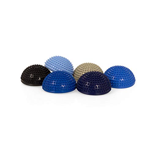AFH Webshop Therapie Balance Igel Premium Soft ca. Ø 16 cm | Blaue Variante Noppenball Massageball | 6er Set + Pumpe