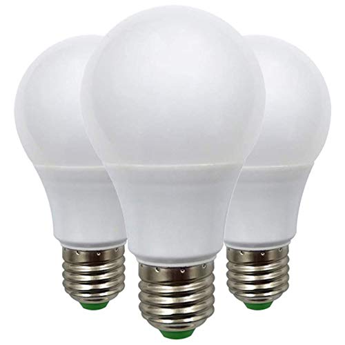 LED-Leuchtmittel, 7 W, E27, Edison-Schraube, entspricht 60 W, A70 ES, 12 V, Niederspannung, ideal für Solarbeleuchtung, Boot, Wohnmobil, Innenbeleuchtung, Warmweiß, 2700 K, 3 Stück