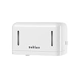 Satino by WEPA Toilettenpapierhalter für WCs/Toiletten/Waschräume mit niedriger/mittlerer Frequenz I Doppelrollen-Spender I MT1-kompatibel I 331080