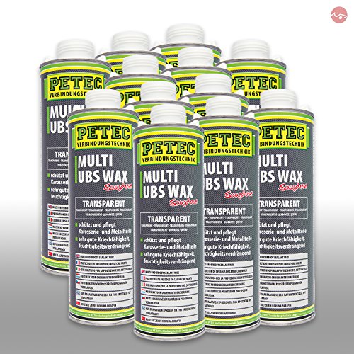 Petec_bundle 12x PETEC Multi UBS Wax Kautschukbasis Spray Dose TRANSPARENT 1.000 ML 73410