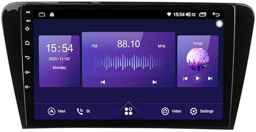 OmurgA Android 12 Autoradio Stereo Für Skoda Octavia 3 A7 2013-2018, Sat NAV GPS Sender 9 Zoll Touchscreen Digital Multimedia Video Player FM BT Receiver Mit 4G WiFi Carplay Plug-and-Play M200S