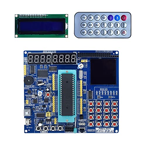 51 Microcontroller Development Board,STC89C52 Entwicklungsplatine, Mindestsystemplatine Lernsystemplatine C51 LCD1602 8051 MCU-Controller-Systemplatine