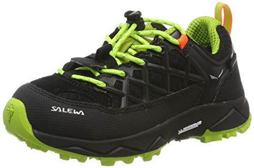 Salewa Unisex-Kinder JR Wildfire WP Trekking- & Wanderhalbschuhe, Schwarz (Black Out/Cactus 986), 31 EU