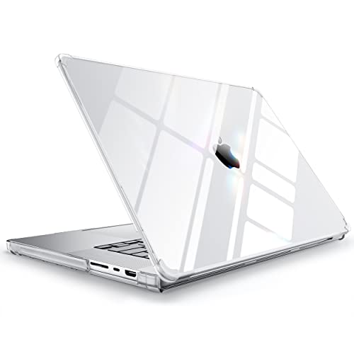 SUPCASE Unicorn Beetle Series Hülle für MacBook Pro 16 Zoll (2021) A2485 M1 Pro / M1 Max, Bumper Case Stoßfest Schutzhülle Protective Hartschale Cover für MacBook Pro 16‘’ mit Touch ID (Transparent)