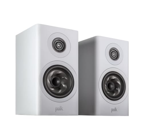 Polk Audio Reserve 100 - Einige Lautsprecher für Bücherregal, Farbe: Weiß