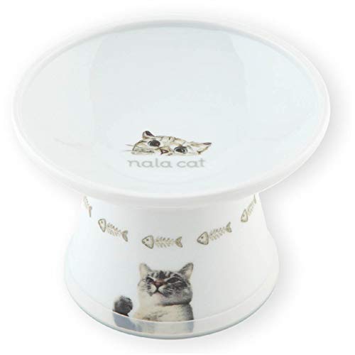 NECO ICHI Cats First Necoichi Extra breiter erhöhter Futternapf für Katzen (Nala Cat Limited Edition)