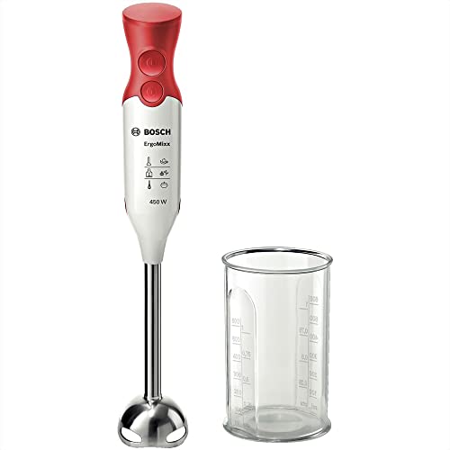 Bosch MSM64110 ergonomischer Stabmixer mit Edelstahl-Mixfuß QuattroBlade (450 W)